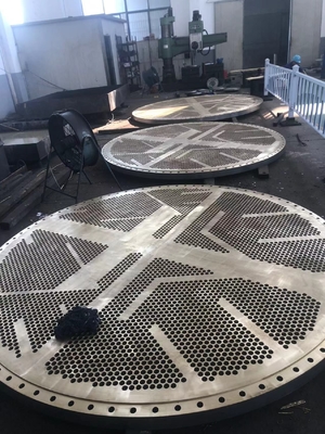 ASTM B432 Piastra tubiera per scambiatore di calore Gr16 Rivestimento in lamiera di acciaio al titanio