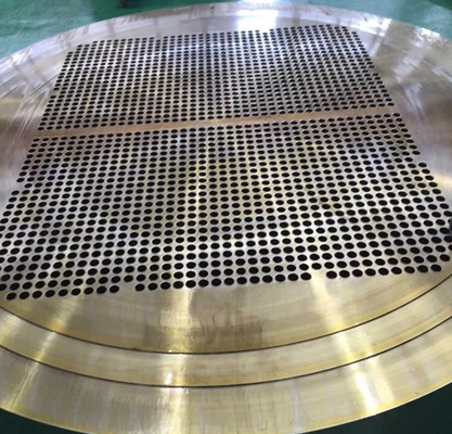 304L piastra placcata in rame ASTM C52100 Strato tubolare placcato in ottone per scambiatore di calore industriale