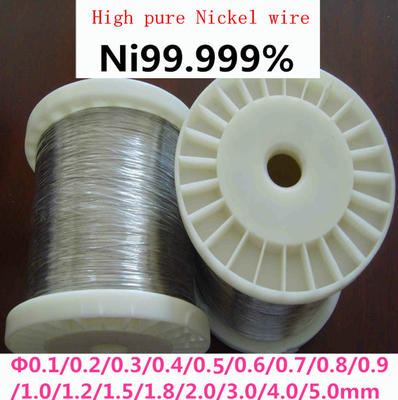 Filo di nichel puro al 99,6% Ni200 Ni201 0,25 mm Filo di nichel Mig