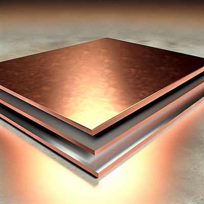 SA516 Gr.70 Materiale di base Placca d'acciaio placcata con materiale metallico placcato in rame per una resistenza ottimale e resistenza alla corrosione