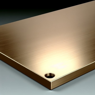 ASTM B898 Placca di metallo di bronzo auto lucidata per la fabbricazione di titanio e metallo placcato
