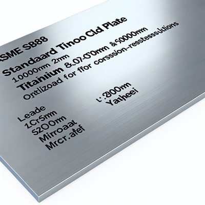 Lunghezza 100 mm-6000 mm ASME SB898 Standard Titanium Clad Plate con 2207 Clad Metal Grade per soluzioni resistenti alla corrosione