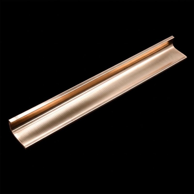 Piastra di bronzo a strisce con trattamento della superficie interna auto lucidata
