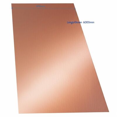 Lunghezza 100 mm 6000 mm Piastra di lega di rame ASTM B898 lamiera di metallo progettata per la fabbricazione elettrica meccanica e strutturale