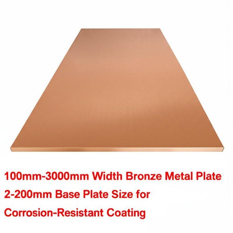 Piastra di metallo in bronzo di larghezza 100mm-3000mm, piastra di base 2-200mm per rivestimento resistente alla corrosione